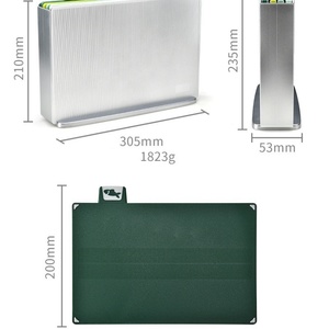 Máy rửa chén an toàn đầy màu sắc thớt Board Set cho nhà bếp 4-miếng chỉ số nhựa thớt với thực phẩm biểu tượng và lưu trữ đứng - Product Image 5