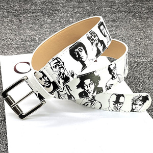 Nuevo Cinturón de Cuero Pintado a Mano con Diseño Vintage, Cinturón de Moda Retro Unisex Y2k para Hombre y Mujer - Product Image 2