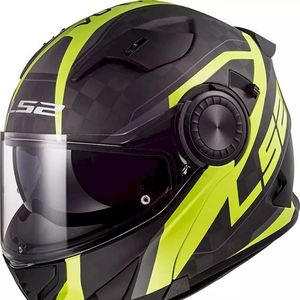 Casco Modulare Ls2 Ff313 Vortex Carbon Giallo Fluorescente Nero Taglia S Casco da Moto - Product Image 1