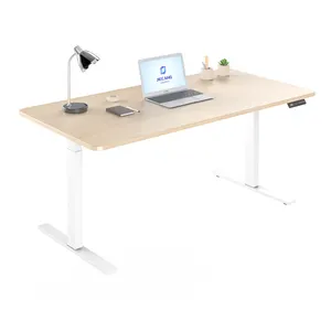 JIECANG minimalistischer Bürotrenngesteuert Überzug Doppelmotor höhenverstellbarer Schreibtisch
