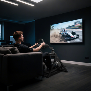 Soporte de Volante de Carreras Metálico Mejorado, Plegable, con Marco en X, Pedales Ajustables, Compatible con PXN/Thrustmaster/Logitech G29 G27 G920 G923 T300RS - Product Image 6