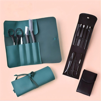 WELLFLYER BYTS-106 Rasoir à sourcils, kit de 4 pièces, ciseaux de beauté, ensemble de toilettage professionnel, ensemble de tondeuses à sourcils pour femmes et hommes
