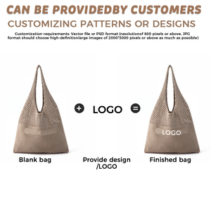 Bolsos de <span class=keywords><strong>Mano</strong></span> Personalizados de Punto y Crochet al por Mayor, Bolsos de Hombro Tejidos a <span class=keywords><strong>Mano</strong></span>, Bolsos de Crochet Tejidos a <span class=keywords><strong>Mano</strong></span> con Logotipo - Product Image 3