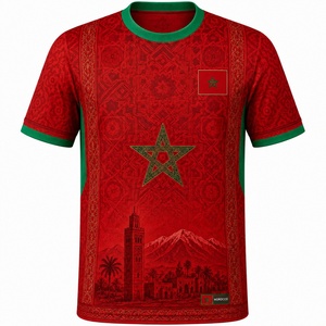Maillot de football original de l'équipe nationale du Maroc 2026, version joueur et supporter, domicile et extérieur, pour hommes et femmes, en vente - Product Image 2