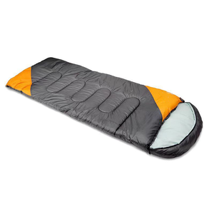 Sac de couchage de camping extérieur extra-large et extra-largeur, chaud, style enveloppe, avec capuche, color-block, coupe-vent, connectable, en coton creux - Product Image 2