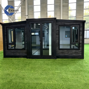 Maison en conteneur à structure en acier résistante aux ouragans Maisons préfabriquées extensibles de 40 pieds Villa de luxe pour la zone côtière Casa Prefabricada - Product Image 1