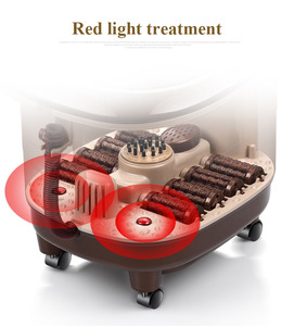 Elektrisches Fußmassagegerät mit acht Massagerollen, Zeitsteuerung und Temperaturregelung von 35-48 Grad. - Product Image 3