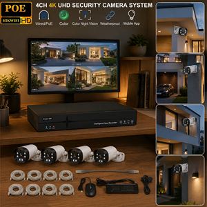 <span class=keywords><strong>Kit</strong></span> NVR <span class=keywords><strong>POE</strong></span> HIKWIFI de 4, 8 y 16 Canales, Sistema de Seguridad CCTV de 4MP H.265+, Conjunto de <span class=keywords><strong>Videovigilancia</strong></span> para Proyectos OEM, para Instaladores y Mayoristas - Product Image 3