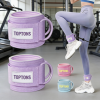 Bandes de fitness respirantes TOPTONS pour chevilles, élastiques pour les jambes et les hanches, taille unique unisexe pour la protection sportive