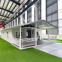 Casa Prefabricada de Lujo de Estilo Moderno, Plegable y Expandible de 20 pies/40 pies, Casa de 3 Dormitorios con Baño, Cocina y Sala de Estar