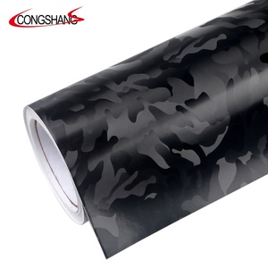 Ghost Vinyl Camo 1.52*18M PVC <span class=keywords><strong>Film</strong></span> 3D Pattern Shadow Black Wrap <span class=keywords><strong>Film</strong></span> Car per Car Wrap Vinyl - Product Image 2