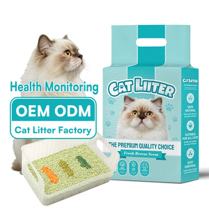 Litière pour chat en tofu agglomérante, très absorbante, changeant de couleur, pour le suivi de la santé, 6L, pH neutre, vente en gros - Product Image 1