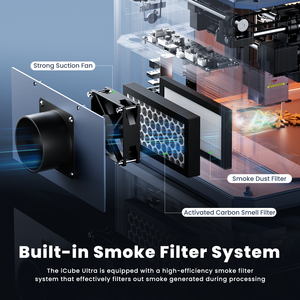 Sculpfun icube siêu kép Máy tính để bàn Laser khắc 12W Diode + 1.2W laser hồng ngoại kèm theo đầy đủ máy khắc laser - Product Image 3