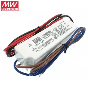 平均井LPV-20-12 20W 12V 1.67A单输出室外防水开关电源发光二极管驱动器