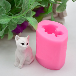Herramienta para hornear DIY, molde para gatos, Fondant, decoración de pasteles de Chocolate, molde de silicona de arcilla líquida - Product Image 2