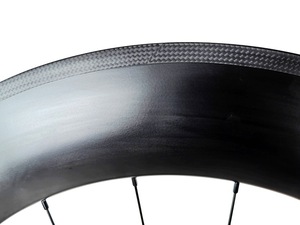 Juego de <span class=keywords><strong>Ruedas</strong></span> Personalizables para Bicicleta de <span class=keywords><strong>Carretera</strong></span> 700C, Llanta de Fibra de <span class=keywords><strong>Carbono</strong></span> de 88 mm con Frenos V, Juego de <span class=keywords><strong>Ruedas</strong></span> Tubulares/Tubeless 3K - Product Image 4
