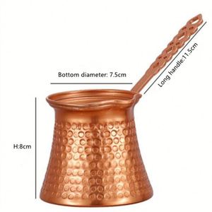 Cafetera Turca de Cobre Martillado Estilo Vintage Retro Personalizada al por Mayor, 330 ml, con Asa - Product Image 3