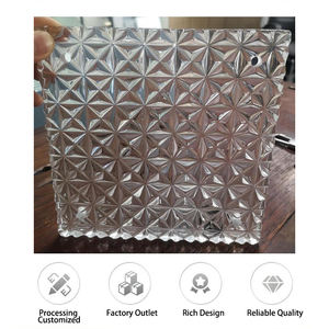 Pantalla de acero inoxidable Partición de ladrillo de cristal personalizada de gama alta para vestíbulo de hotel <span class=keywords><strong>Villa</strong></span> Permeable a la luz sin perspectiva - Product Image 2