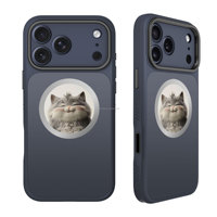 Étui de téléphone intelligent NFC magnétique imperméable de luxe avec images personnalisables en HD 4 couleurs, support intégré, bricolage, pour 17 Pro