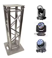 Système de truss modulaire en aluminium pour éclairage DJ 290x290cm, capacité de charge de 400 kg pour les expositions, tête mobile