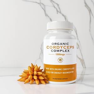 Suplemento Cordyceps Militaris Extract Cápsulas Chinese Caterpillar Fungo Soft Capsule Cordyceps Sinensis Cápsulas - Product Image 2