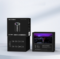 Diffuseur d'huiles essentielles à ultrasons Diffuseur de parfum de voiture Rechargeable Smart Car désodorisant Diffuseur d'humidificateur de voiture Métal YS