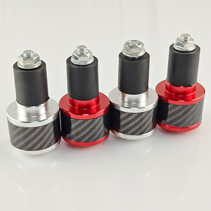 Tapones para manillar de motocicleta Qiangye, 6 pulgadas, de fibra de carbono y aluminio CNC, modificados para accesorios de motocicleta - Product Image 1
