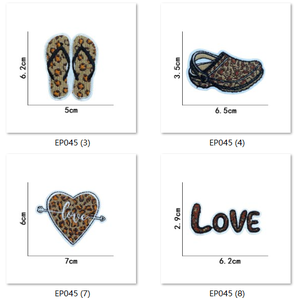 2024最新のヒョウ柄刺Embroideryパッチ休暇アップリケパッチ刺Embroideryアイロン刺繍パッチ - Product Image 5