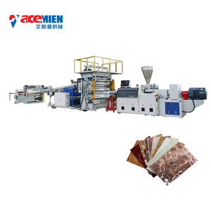 Acemien không thấm nước UV bảng đá cẩm thạch màu <span class=keywords><strong>PVC</strong></span> tấm làm thiết bị nhựa trang trí Nội Thất Tường Bảng điều khiển sản xuất máy - Product Image 2