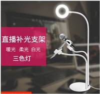 FX305-2 12W Support de Téléphone portable avec LED Selfie Anneau Lumière et Support de Microphone pour le Flux En Direct