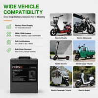 Paquete de Baterías de Alta Calidad para Bicicleta Eléctrica de 48v, Baterías para Scooter Eléctrico, Paquete de Baterías de Iones de Litio de 48v 30ah