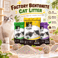Litière pour chat en bentonite de haute qualité 25L 20KG – Contrôle puissant des odeurs pour sable sanitaire – Commandes en gros