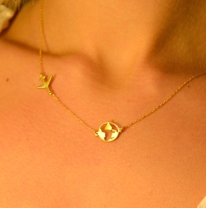 Collana alla moda terra e aereo regalo estivo Wanderlust ispirato al globo di gioielli con collana di aeroplani regalo per viaggiatori - Product Image 3