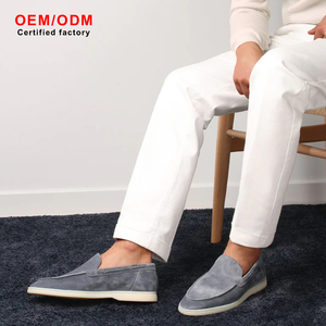 Mocasines de Cuero Genuino Azules para Hombre, Zapatos Formales de Negocios, Sin Cordones, Antideslizantes, Casuales de Oficina, Zapatos Formales para Boda 2026 - Product Image 2