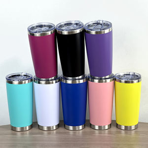 Vaso de Acero Inoxidable con Recubrimiento en Polvo al Vacío de 20 oz con Logotipo Personalizado, Taza de Viaje Aislada de 30 oz con Tapa, Vaso Térmico para Café de 20 oz - Product Image 5