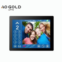 Boîtier et panneau de commande d'ascenseur au design moderne avec COP tactile intelligent pour hôtels, appartements, villas (verre/acier inoxydable)