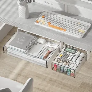 Bleistift und Büro selbstklebend herausziehbar versteckt unter Schreibtisch Schublade Aufbewahrung Organisator-Regal