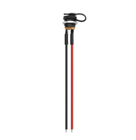 Prise d'alimentation CC à montage sur panneau 5,5x2,1 mm et 5,5x2,5 mm avec capuchon anti-poussière, connecteur CC fileté, câble rouge et noir avec extrémités pré-étamées