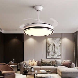 Ventilateur de plafond moderne en cristal doré, 5 pales, LED blanc chaud dimmable, télécommande, montage encastré, 3500K, moteur DC 5 vitesses, IRC - Product Image 5