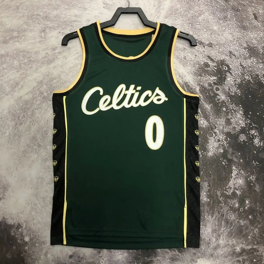 Bán Sỉ Áo Thi Đấu Bóng Rổ Boston City Celtics Khâu Đồng Phục Bóng Rổ Chất Lượng Cao Đội Tuyển Mỹ Màu Xanh Lá Cây Cho Nam #11 Young #7 Brown