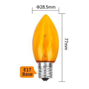 Bóng đèn LED trong suốt C9 Filament E17base Nhựa thay thế chống nước cổ điển cho đồ trang trí đám cưới ngày lễ hiên nhà - Product Image 2