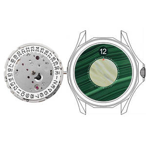 Mouvement automatique Miyota Caliber 9015 modifié avec mécanisme Jumping Hour pour montre mécanique personnalisée, marque horlogère JX2503 - Product Image 1