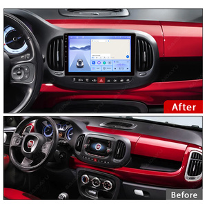 BAIDAYU Reproductor GPS de 10 Pulgadas con Pantalla Táctil <span class=keywords><strong>Multimedia</strong></span> Android Auto y CarPlay 4G con Cámara de Reversa para <span class=keywords><strong>Fiat</strong></span> 500L 2012 - Product Image 5