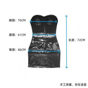 Moulage unique Sexy Latex Vêtements <span class=keywords><strong>Noir</strong></span> Latex Tube Top Robe Latex Jupe Serrée Vêtements Sexy Lingerie En Gros - Product Image 4