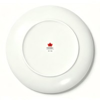 Plat en porcelaine RED LEAF CERAMICS, 26 cm de diamètre, motif cheval, design professionnel, lavable, durable