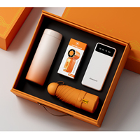 Coffrets cadeaux promotionnels d'entreprise pour la vente en gros : parapluie, gourde, bouteille, marketing, logo personnalisé, coffret cadeau d'affaires de luxe