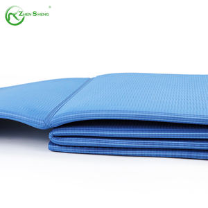 Zhensheng hecho <span class=keywords><strong>a</strong></span> medida, fabricante de etiquetas blancas, las mejores esterillas de Yoga plegables para viaje con logotipo personalizado, esterilla antideslizante para Fitness - Product Image 3
