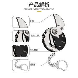 Mini Navaja Plegable de Acero Inoxidable Yiwu de 6.7 cm, Multifuncional, Portátil, para Supervivencia, Viajes y Uso Doméstico - Product Image 4