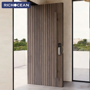 Portes de sécurité en bois massif de conception moderne RICHOCEAN, antivol, porte d'<span class=keywords><strong>entrée</strong></span> principale pour la <span class=keywords><strong>maison</strong></span> - Product Image 2