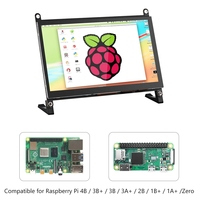 Écran tactile Raspberry Pi de 7 pouces 1024x600, mini écran LCD TFT IPS, deuxième écran pour ordinateur portable, PS4, Raspberry PI3 4 5